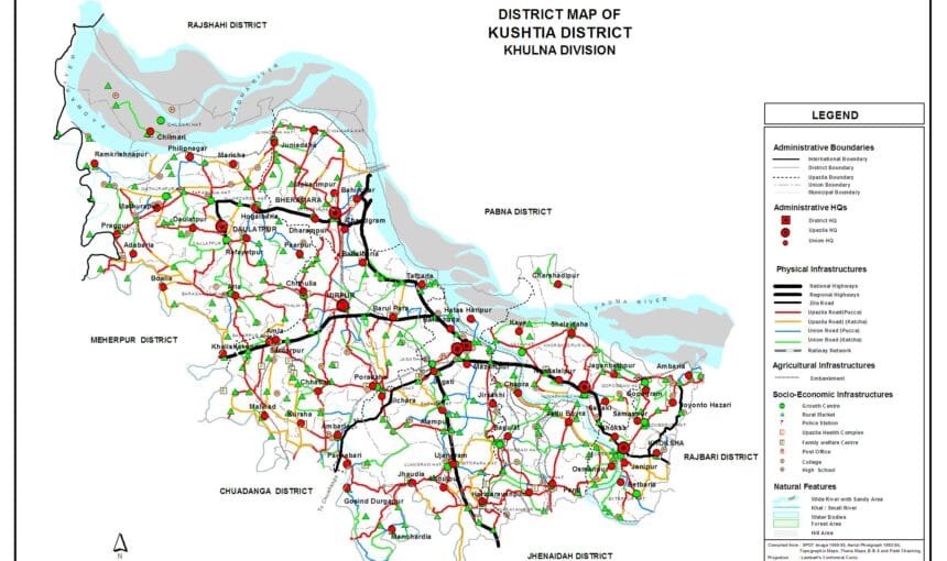 কুষ্টিয়া জেলা দর্শনীয় স্থান সমূহঃ